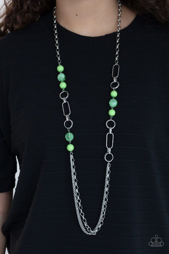 POP-ular Opinion - Green Necklace – Paparazzi Accessories