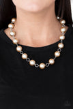 Ensconced in Elegance - Brown Pearl Necklace – Paparazzi Accessories