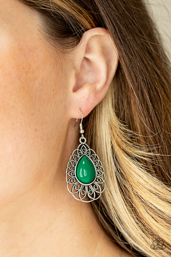 Dream STAYCATION - Green Earrings – Paparazzi Accessories