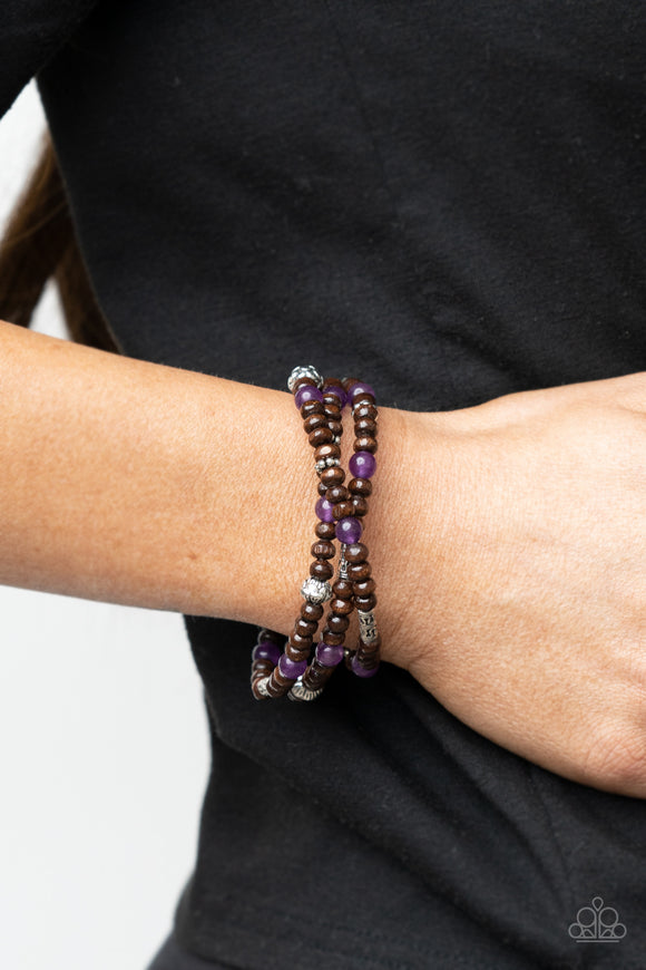 Woodsy Walkabout - Purple Bracelet – Paparazzi Accessories