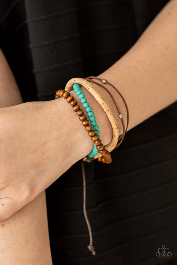 STACK To Basics - Blue Bracelet – Paparazzi Accessories