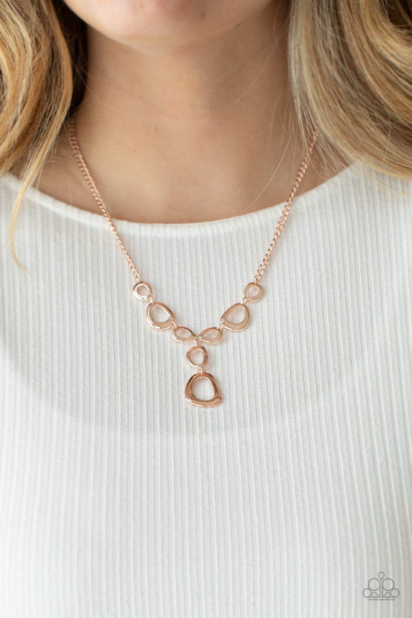 So Mod - Rose Gold Necklace – Paparazzi Accessories