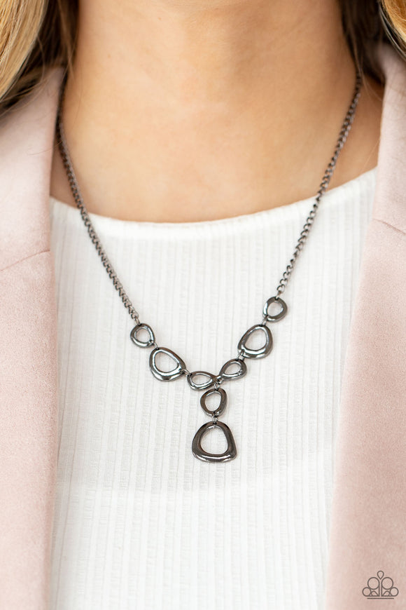 So Mod - Black Necklace – Paparazzi Accessories