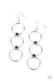 Refined Society - Black Earrings – Paparazzi Accessories