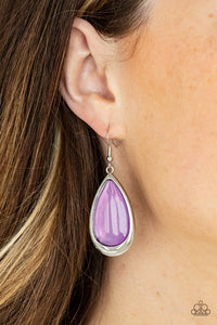 A World To SEER - Purple Earrings – Paparazzi Accessories