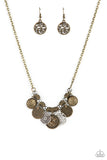 To Coin A Phrase - Brass Necklace – Paparazzi Accessories