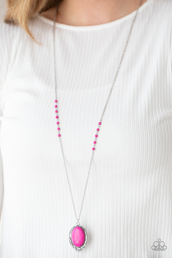 Plateau Paradise - Pink Necklace – Paparazzi Accessories