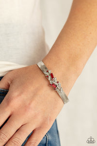A Chic Clique - Red Bracelet – Paparazzi Accessories
