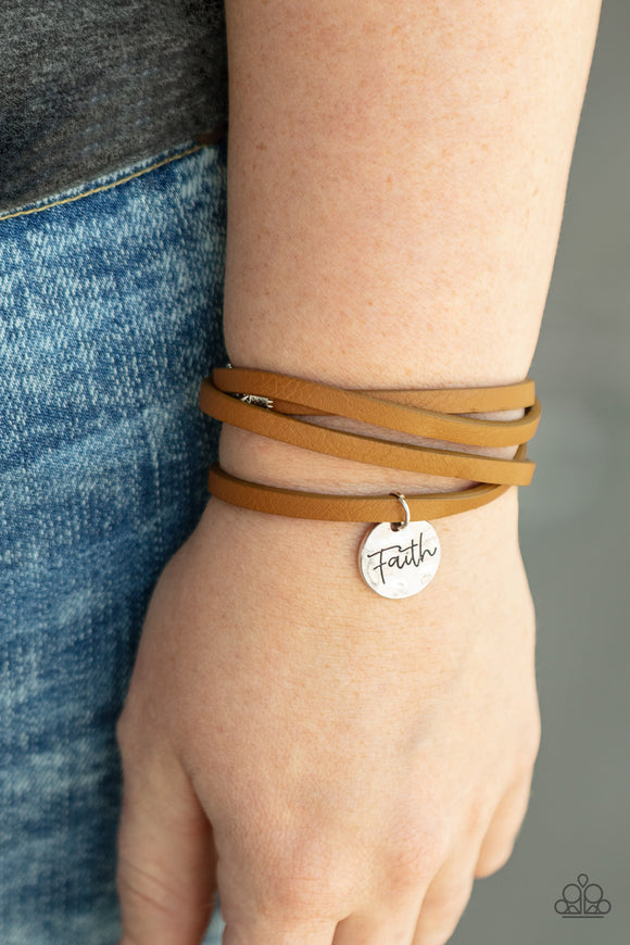 Wonderfully Worded - Brown Bracelet – Paparazzi Accessories