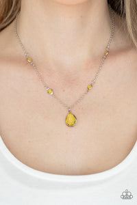 Romantic Rendezvous - Yellow Necklace – Paparazzi Accessories