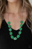 Hello, Material Girl - Green Necklace – Paparazzi Accessories
