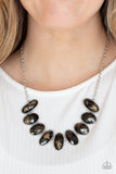 Elliptical Episode - Black Necklace – Paparazzi Accessories