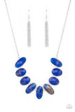 Elliptical Episode - Blue Necklace – Paparazzi Accessories