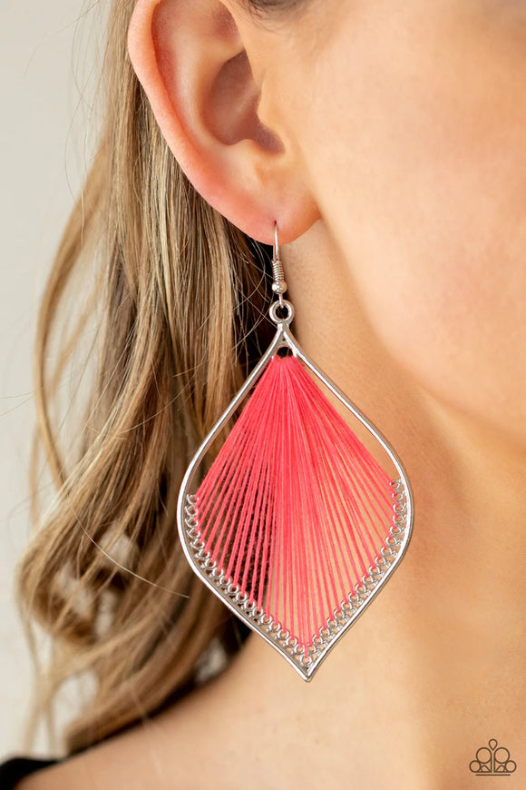 String Theory - Pink Earrings – Paparazzi Accessories