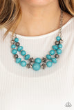 Upscale Chic - Blue Necklace – Paparazzi Accessories