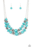 Upscale Chic - Blue Necklace – Paparazzi Accessories