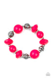 Day Trip Discovery - Pink Bracelet - Paparazzi Accessories