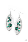 Rock Candy Bubbly - Green Earrings – Paparazzi Accessories