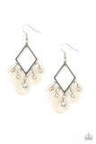 Pomp And Circumstance - White Earrings – Paparazzi Accessories