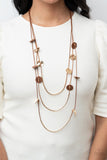 Alluring Luxe - Brown Necklace – Paparazzi Accessories