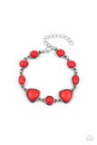 Eco-Friendly Fashionista - Red Bracelet – Paparazzi Accessories