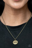 The Cool Mom - Brass Necklace – Paparazzi Accessories
