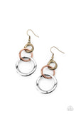 Harmoniously Handcrafted - Copper, Brass, & Silver Earrings – Paparazzi Accessories