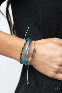 Holographic Hike - Blue Bracelet – Paparazzi Accessories