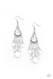 Paid Vacation - White Crystal Earrings – Paparazzi Accessories