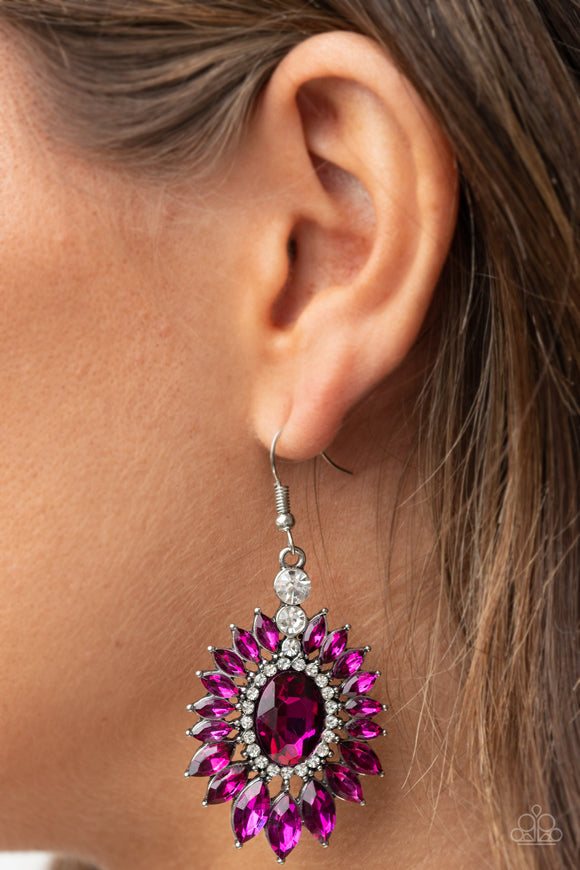 Big Time Twinkle - Pink  Earrings – Paparazzi Accessories
