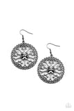Floral Fortunes - Gunmetal Earrings – Paparazzi Accessories