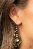 Unlimited Vacation - Brass Earrings – Paparazzi Accessories