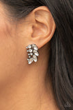 Flawless Fronds - White Earrings – Paparazzi Accessories