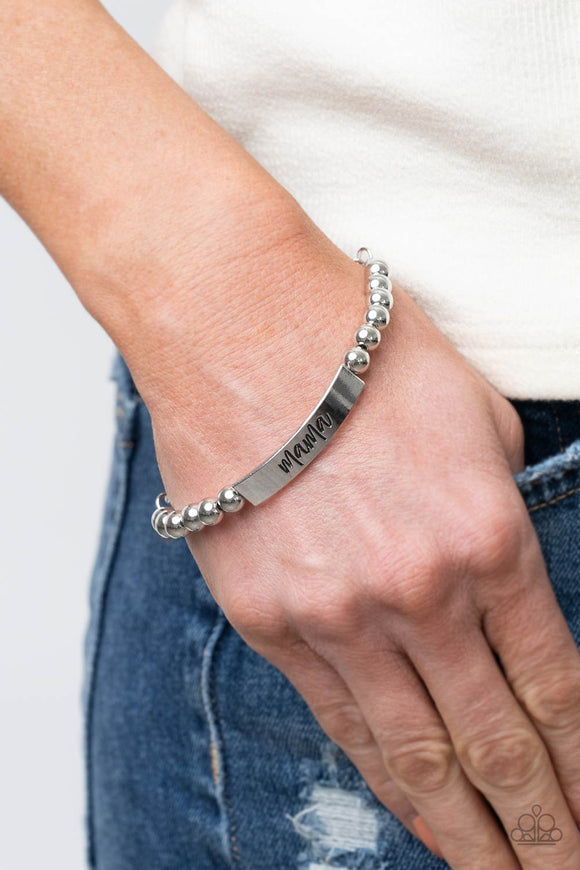 Mom Squad - Silver Bracelet – Paparazzi Accessories