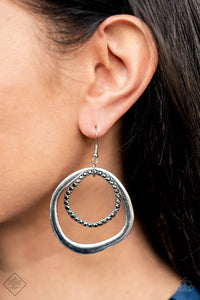 Spinning With Sass - Silver Earrings – Paparazzi Accessories