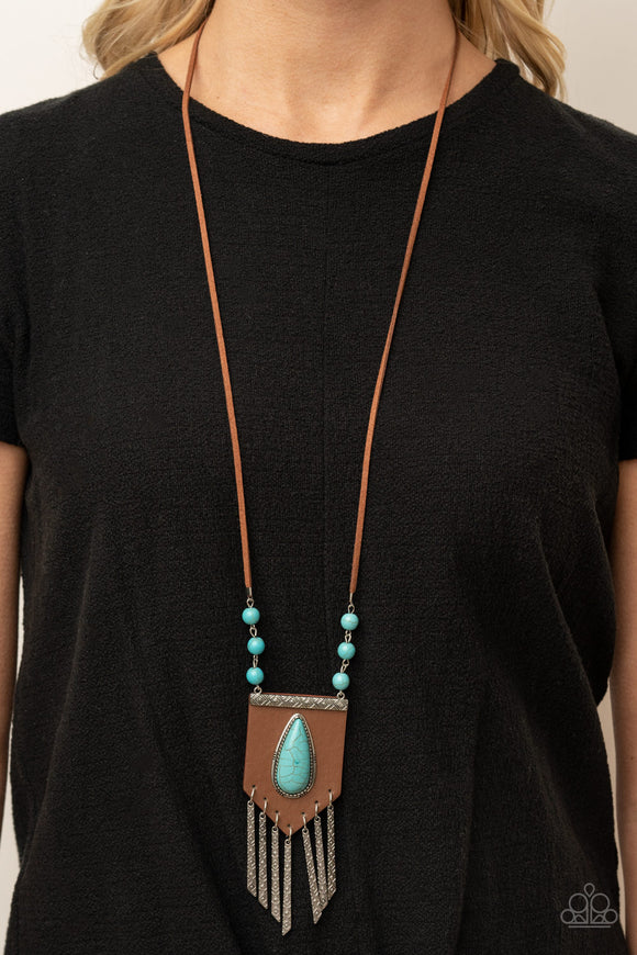 Enchantingly Tribal - Blue Necklace – Paparazzi Accessories