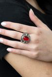 Jubilant Gem - Red Ring – Paparazzi Accessories