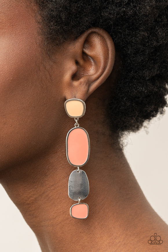 All Out Allure - Orange Earrings – Paparazzi Accessories