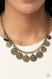 Delightfully Dappled - Brass Necklace – Paparazzi Accessories