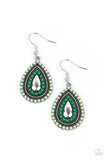 Beaded Bonanza - Green Earrings – Paparazzi Accessories