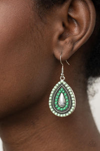 Beaded Bonanza - Green Earrings – Paparazzi Accessories