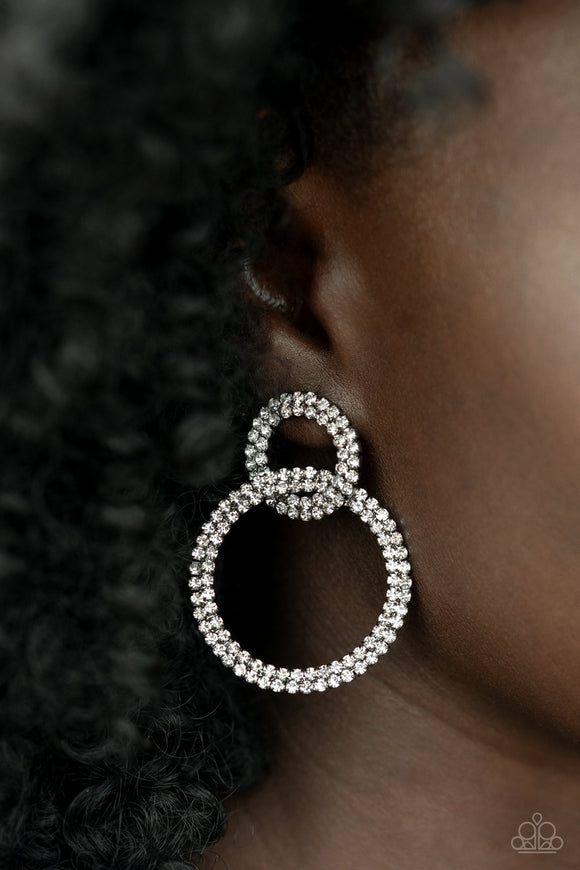 Intensely Icy - Black Earrings – Paparazzi Accessories