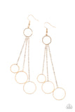 Demurely Dazzling - Gold Earrings – Paparazzi Accessories