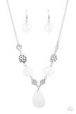DEW What You Wanna DEW - White Necklace – Paparazzi Accessories