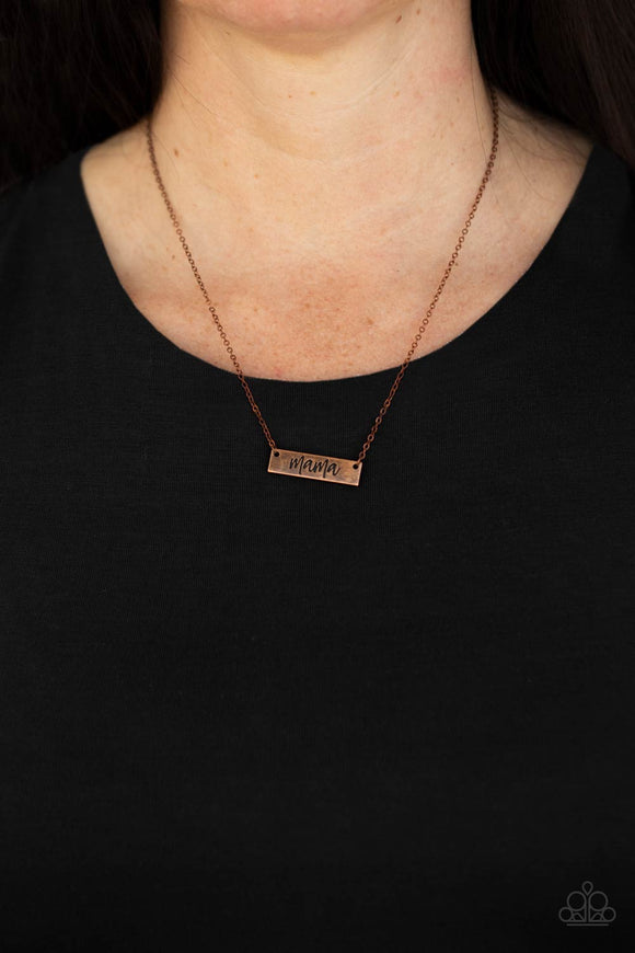 Blessed Mama - Copper Necklace – Paparazzi Accessories