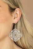 Dubai Detour - Silver Earrings – Paparazzi Accessories