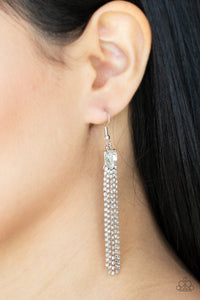 Drop-Dead Dainty - White Earrings – Paparazzi Accessories