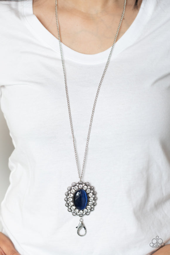 Oh My Medallion - Blue Necklace – Paparazzi Accessories