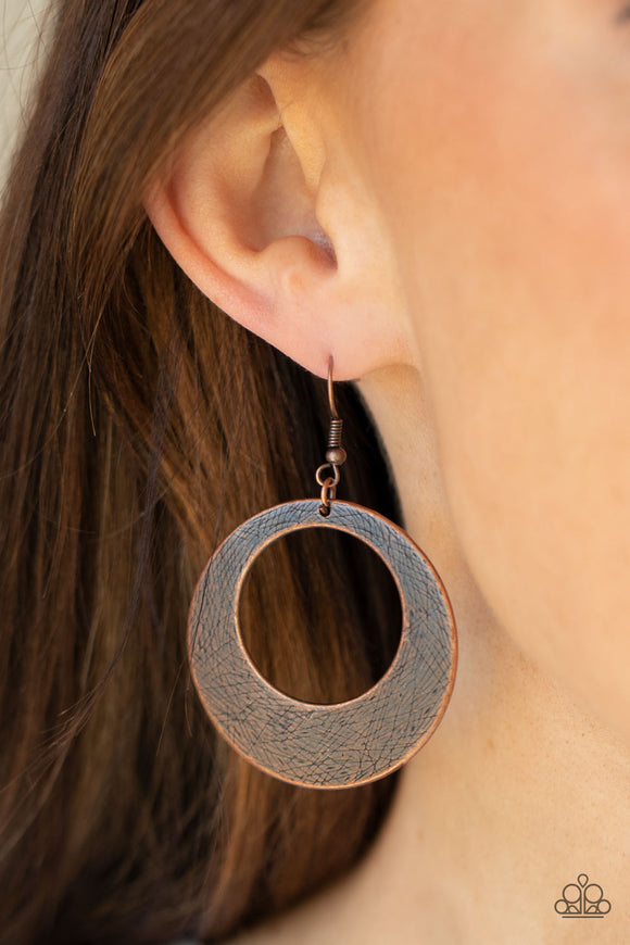 Outer Plains - Copper Earrings – Paparazzi Accessories