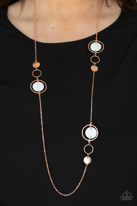 Laguna Lounge - Copper Necklace - Paparazzi Accessories